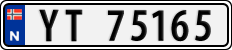 License plate of Norway, Cars