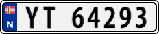 License plate of Norway, Cars