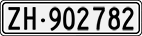 License plate of Switzerland, Cars