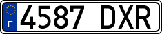 License plates of Spain, Ordinary (2000)