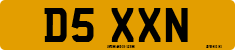 License plate of the United Kingdom, 1983 year system