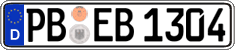 German license plate, Regular plates
