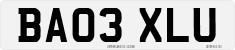 License plate of the United Kingdom, 2001 year system