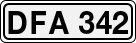License plate of Sweden, Regular plates