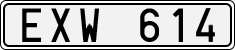 License plate of Sweden, Regular plates