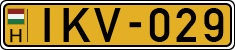 license plates of Hungary, Commercial vehicles (1990)