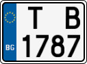 License plate of Bulgaria, Motorcycles