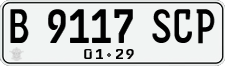 License plate of Indonesia, Regular plates