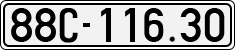 License plate of Vietnam, Cars