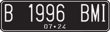 License plate of Indonesia, Regular plates