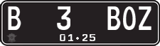 License plate of Indonesia, Regular plates