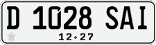 License plate of Indonesia, Regular plates
