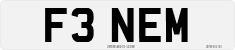 License plate of the United Kingdom, 1983 year system