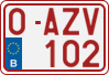 License plate of Belgium, Regular plates (2010)