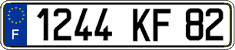 French license plate, FNI