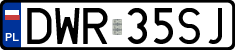 License plates of Poland, Regular car plates