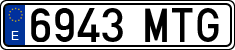 License plates of Spain, Ordinary (2000)