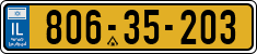 License plate of Israel, Regular plates