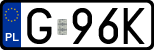 License plates of Poland, Regular car plates