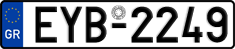 License plate of Greece, Cars