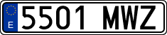 License plates of Spain, Ordinary (2000)
