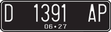 License plate of Indonesia, Regular plates