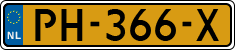 License plate of the Netherlands, Cars