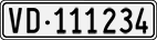 License plate of Switzerland, Cars