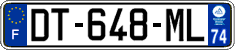French license plate, SIV (ordinary)
