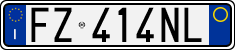 License plate of Italy, Cars (1994 year series)