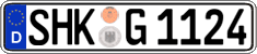 German license plate, Regular plates