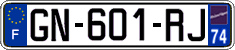 French license plate, SIV (ordinary)
