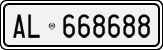 License plate of Italy, Cars (1927 year series)
