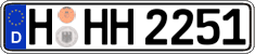 German license plate, Regular plates