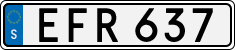 License plate of Sweden, Regular plates