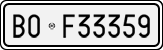 License plate of Italy, Cars (1927 year series)