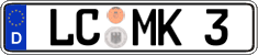 German license plate, Regular plates