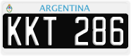License plate of Argentina, Cars (1995, ABC 123)