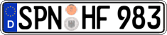 German license plate, Regular plates