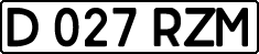 License plate Kazakhstan, Private owners (1993)