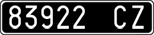 License plate of Italy, Cars (1927 year series)