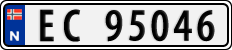 License plate of Norway, Cars