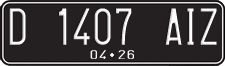 License plate of Indonesia, Regular plates