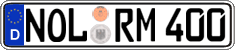 German license plate, Regular plates