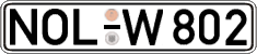 German license plate, Regular plates
