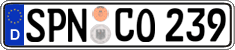 German license plate, Regular plates