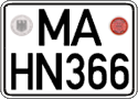 German license plate, Regular plates