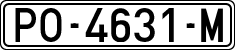 License plates of Spain, 1971 year series