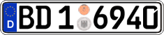 German license plate, Authorities and federal agencies
