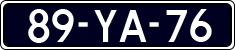 License plate of the Netherlands, Imported oldtimers (cars)